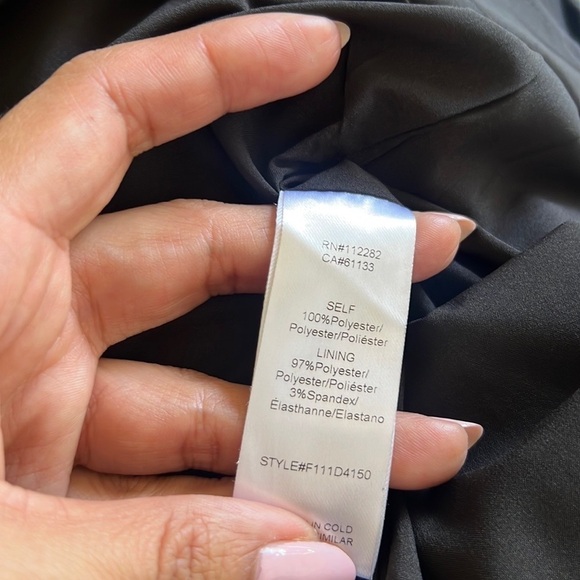 NWT ADELYN RAE Long Sleeve Mockneck  Cutout Black Mini Dress - Picture 9 of 9